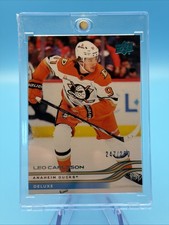2025-26 Upper Deck Series 1 Deluxe 070/250 Leo Carlsson #253