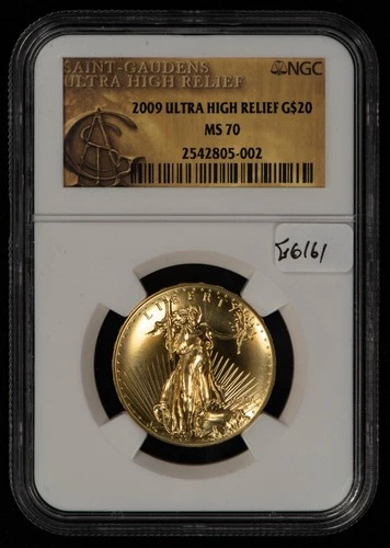 2009 G$20 1 oz Gold Double Eagle Ultra High Relief UHR - NGC MS 70 - G6161