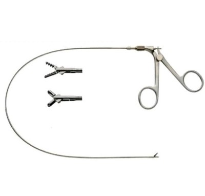New Cystoscopy Flexible Grasping Forcep or Biopsy Double Action Jaw 4 Fr x 60cm 