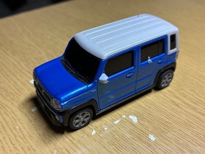 Suzuki Hustler pullback car blue two tone not for sale color sample