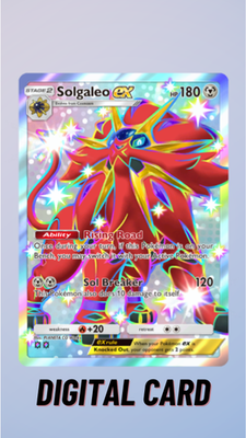 Solgaleo EX Shiny Crimson Blaze Pokemon TCG Pocket 2 Star (English)