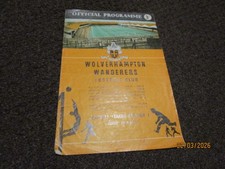 WOLVERHAMPTON WANDERERS - WOLVES  v  BARCELONA  (spain) 1959/60  EUROPEAN CUP