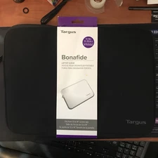 Targus Bonafide Laptop Sleeve Black Fits 13"-14" Screen Size NWT