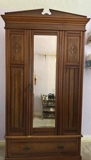 Antique Edwardian Mirror Door