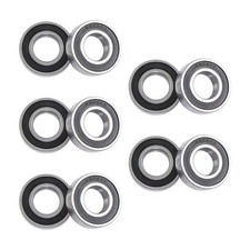 10PACK USA 6205-2RS 25X52X15MM Double Rubber Seal Bearings 6205RS