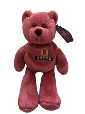 Limited Treasures Steve Young Pro Bear Plush 1998 NFL SF 49ers 8 Bean Bag Teddy