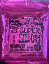 Ernie Ball Super Slinky 3-pack Nickel Wound Electric Guitar Strings 9-42 3223