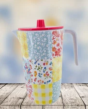 Pioneer Woman Patchwork Medley Melamine Pitcher 1.8 Qt - Floral 2021