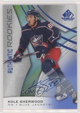 2019 Upper Deck SP Game Used Authentic Rookies Blue Kole Sherwood #163 Auto 0s9a