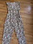 Free People Ruffle Your Feathers Floral Jumpsuit M — photo 2