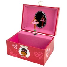 Keepsake Musical Jewelry Box Ballerina with Hearts 
