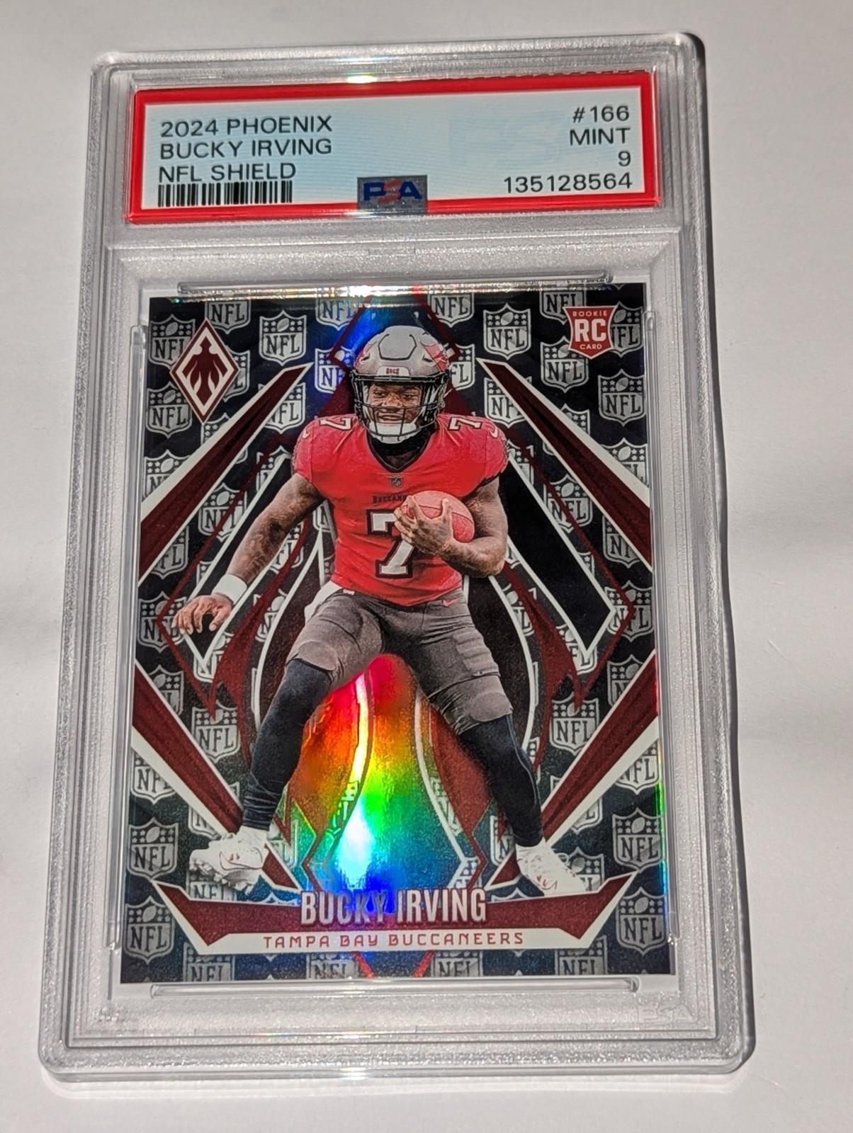 2024 Panini Phoenix - Rookies Bucky Irving #166 NFL Shield /150 (RC)