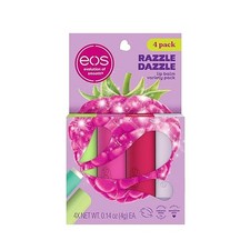 BUY 2 GET 1 FREE eos Lip Balm Gift Set- Razzle Dazzle Lip Moisturizer  4-Pack