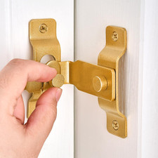 2 Pack 90 Degree Flip Barn Door Lock Gold Privacy Latch for Sliding Door Latches