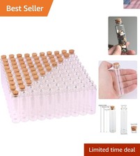 Versatile 20ml Glass Vials with Cork Stoppers - Perfect for Crafting  Storing