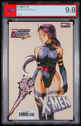 X-Men 9 PSA 9.8 NM/MINT Grade Bengus Marvel vs Capcom Variant Psylocke Cover CGC