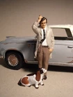 1/18 FIGURE  COLUMBO  PETER FALK  VROOM  UNPAINTED  FOR WELLY SOLIDO  MINICHAMPS