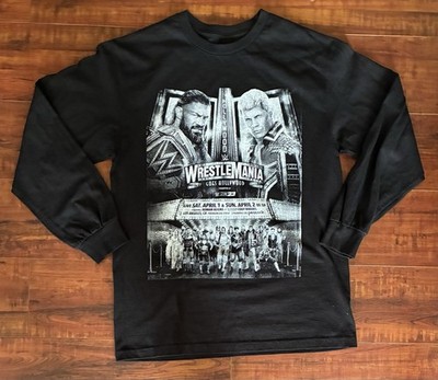 Rare 2023 WrestleMania 39 Official Sofi Stadium Promo Merch Shirt Sz L
