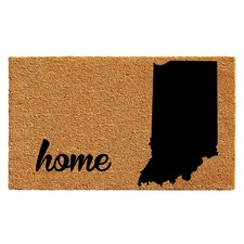 105222436 Indiana Doormat, 24" x 36", Natural/Black