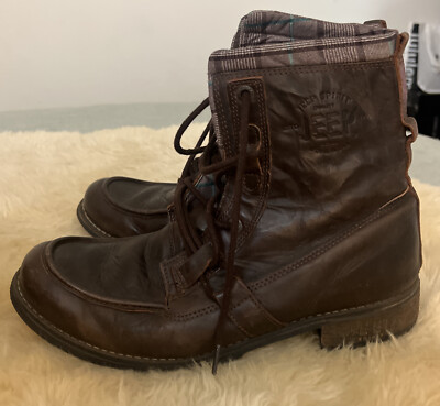 RARE Jeep SPIRIT Brown Leather Hiking Lace Up Boots WORN  display picture 3
