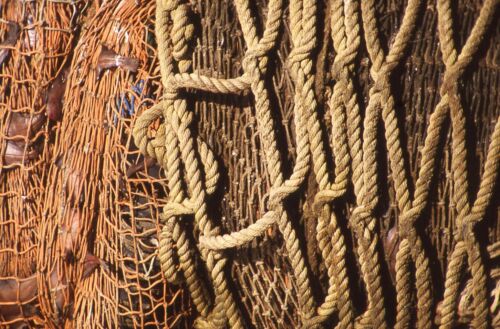 35 MM Color Slides Pro Photo Abstract Art Nautical Fishing Nets Rope 1986 #32 - Picture 1 of 1