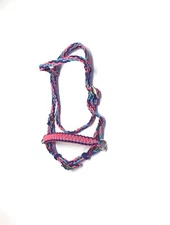 Pony Bitless Bridle Pony Side Pull Hackamore Pony Tack ho pink, teal, and lilac