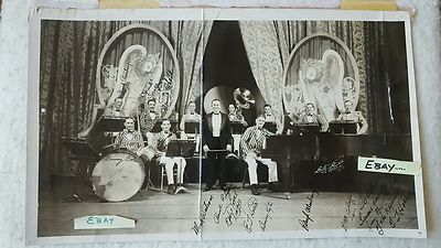 Decatur Illinois Seitz Studio Antique Jazz Ensemble Large Photograph