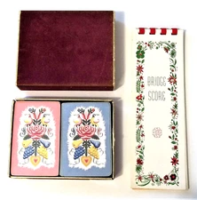 Vintage Congress 606 Bridge Playing Cards "Pennsylvania Dutch" Vintage Score Pad