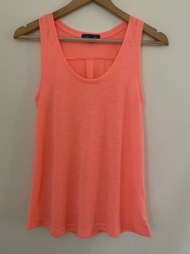 Primark Top Größe 8 Orange Ärmellos