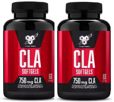 BSN CLA Soft Gel Tablets Food Supplement 2x 60 Tablets 750mg CLA Best Bef 07.22