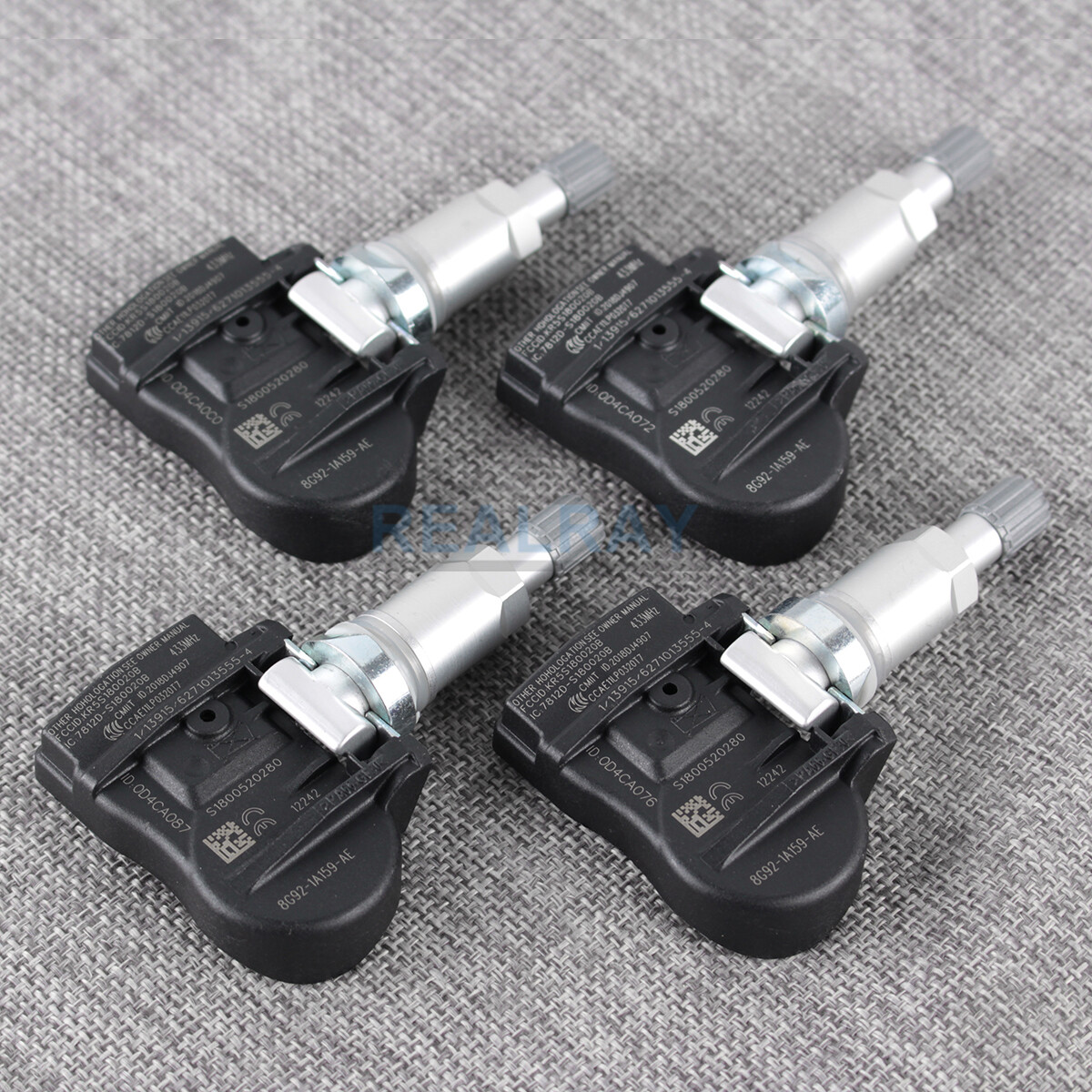 Set of 4 For Volvo TIRE PRESSURE SENSOR TPMS 8G921A159AE 433 MHz SET