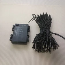 FESTIVE 100  BATTERY OPERATED WARM WHITE LED TIMER LIGHTS MULTI FUNCTION