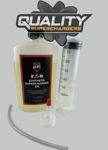 Genuine OEM Supercharger Oil Change Kit Syringe 8oz Bottle Jaguar Land Rover