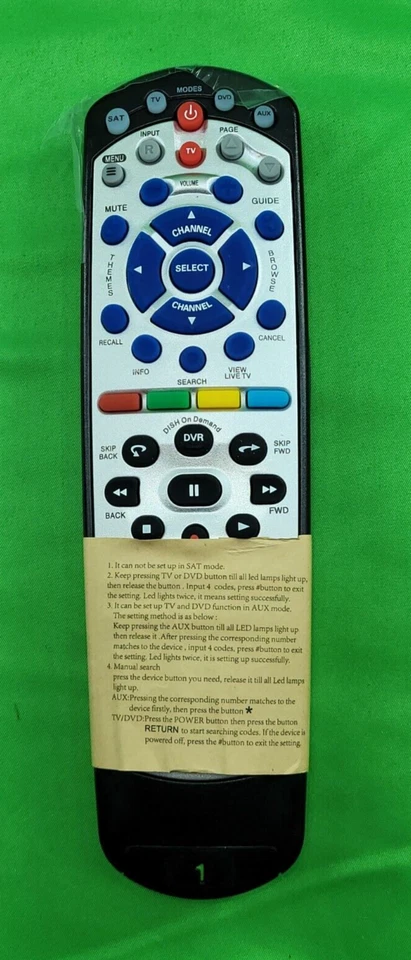 Genuine Dish Network 20.1 IR Remote Control 180546 Logo SEALED Clicker - Image 4 of 4