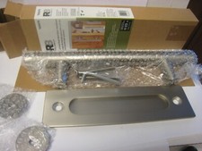 RELIABILT Pull Flush Barn Door Handleset 3635275 Satin Nickel 11.5" Long