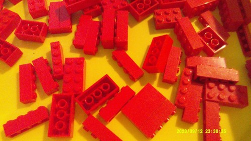 ROTE GROSSPACKUNG LEGO KONVOLUT STEINE 133 STÜCK - Bild 2 von 2