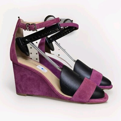 MICHAEL Michael Kors Womens Fiona Purple Wedge Sandals  Size 8