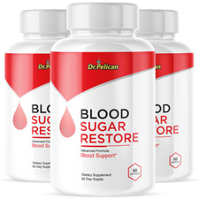 Blood Sugar Restore- Blood Support- 3 Bottles- 180 Capsules