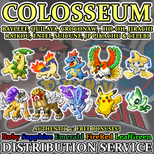 Pokemon Colosseum Ho-oh Celebi Jirachi Johto Starters i wiele innych dystrybucji - Zdjęcie 1 z 12