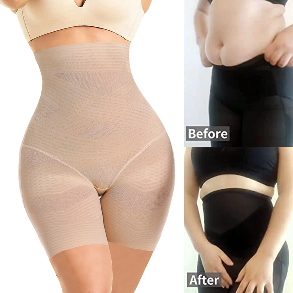 Women High Waist Cross Compression abs Shaping Panty Slimming Body Shaper  Shorts