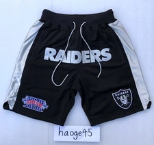 Just Don x Mitchell & Ness Las Vegas RAIDERS Super Bowl Shorts Size Small New