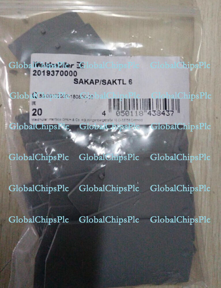 1 Bag (20pcs) Weidmuller Wiring Terminals Baffle plate SAKAP/SAKTL 6 ,2019370000