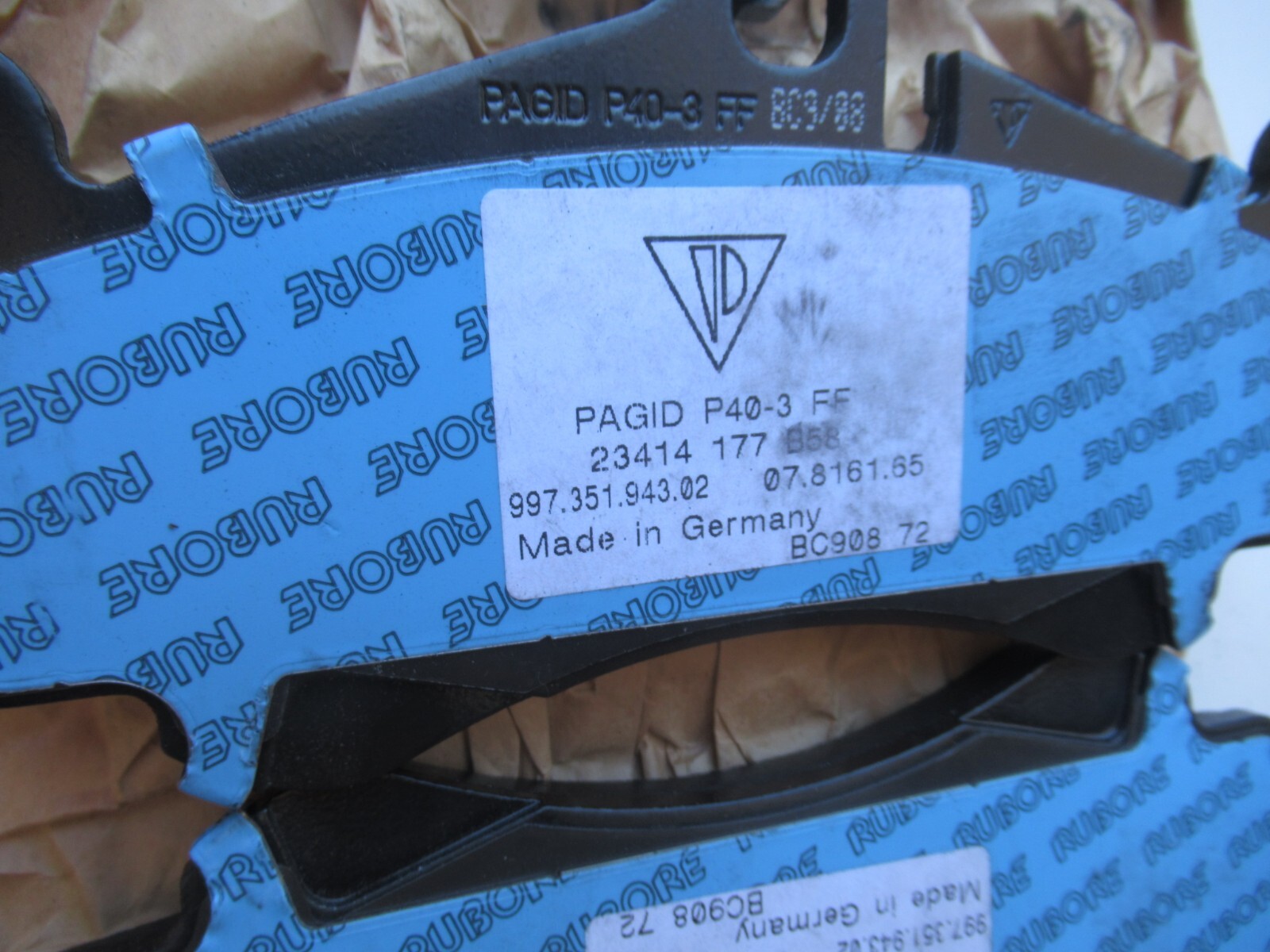 Porsche 911 GT3 Brake pad