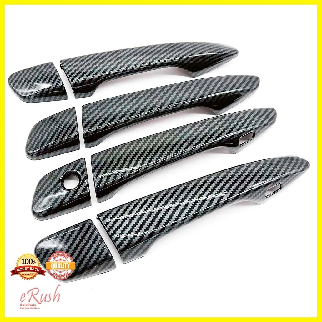 CARBON FIBER PRINT DOOR HANDLE COVERS FIT LEXUS IS250 350 ES350