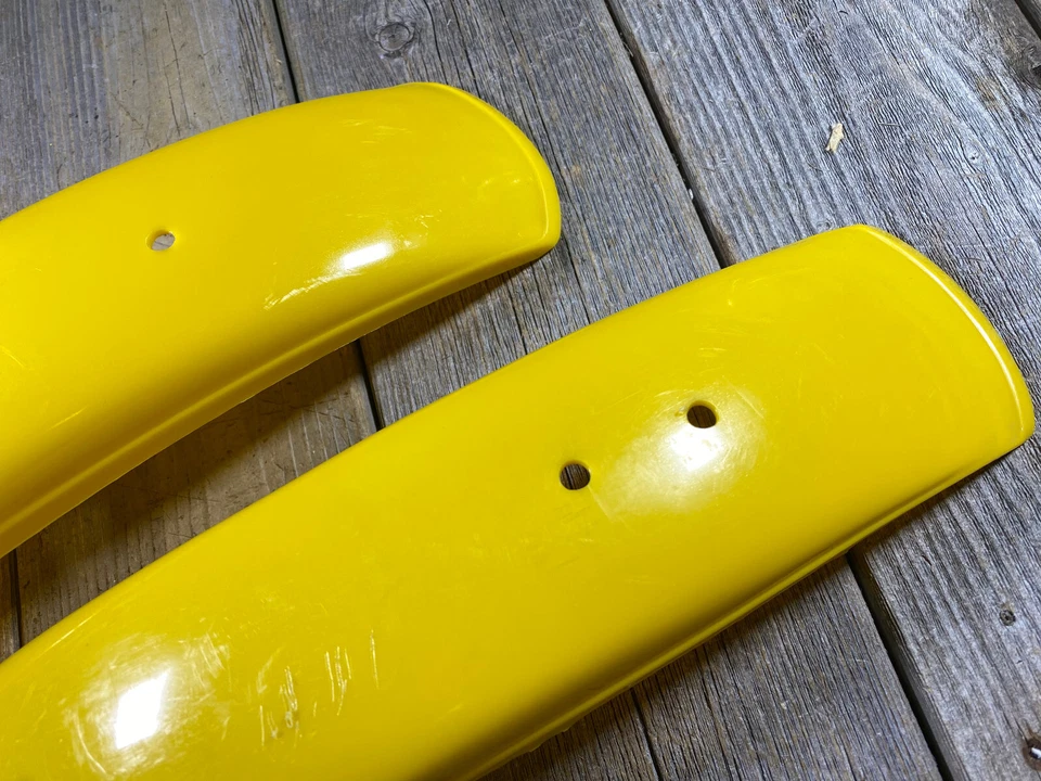 DE COLECCIÓN MX BICICLETA MOTOCROSS AMARILLO PLÁSTICO GUARDABARROS VIEJA ESCUELA BMX MX AMARILLO Foto 4 de 4