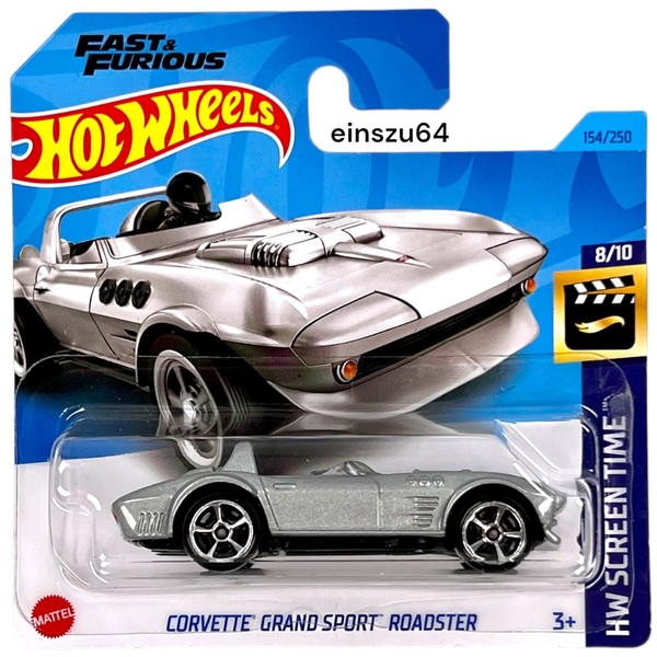 Hot Wheels 2023 - Corvette Grand Sport Roadster -Screen Time 8/10 Fast & Furious-image