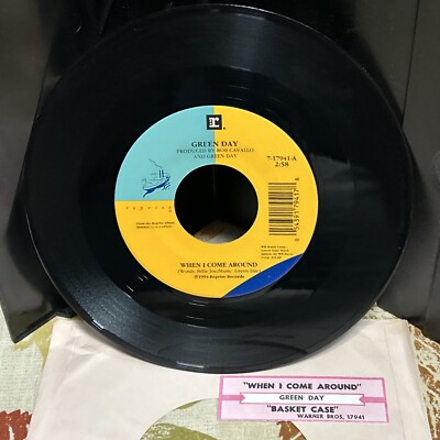 EX   GREEN DAY WHEN I COME AROUND/Basket Case 7  Jukebox Strip 45 Reprise 17941