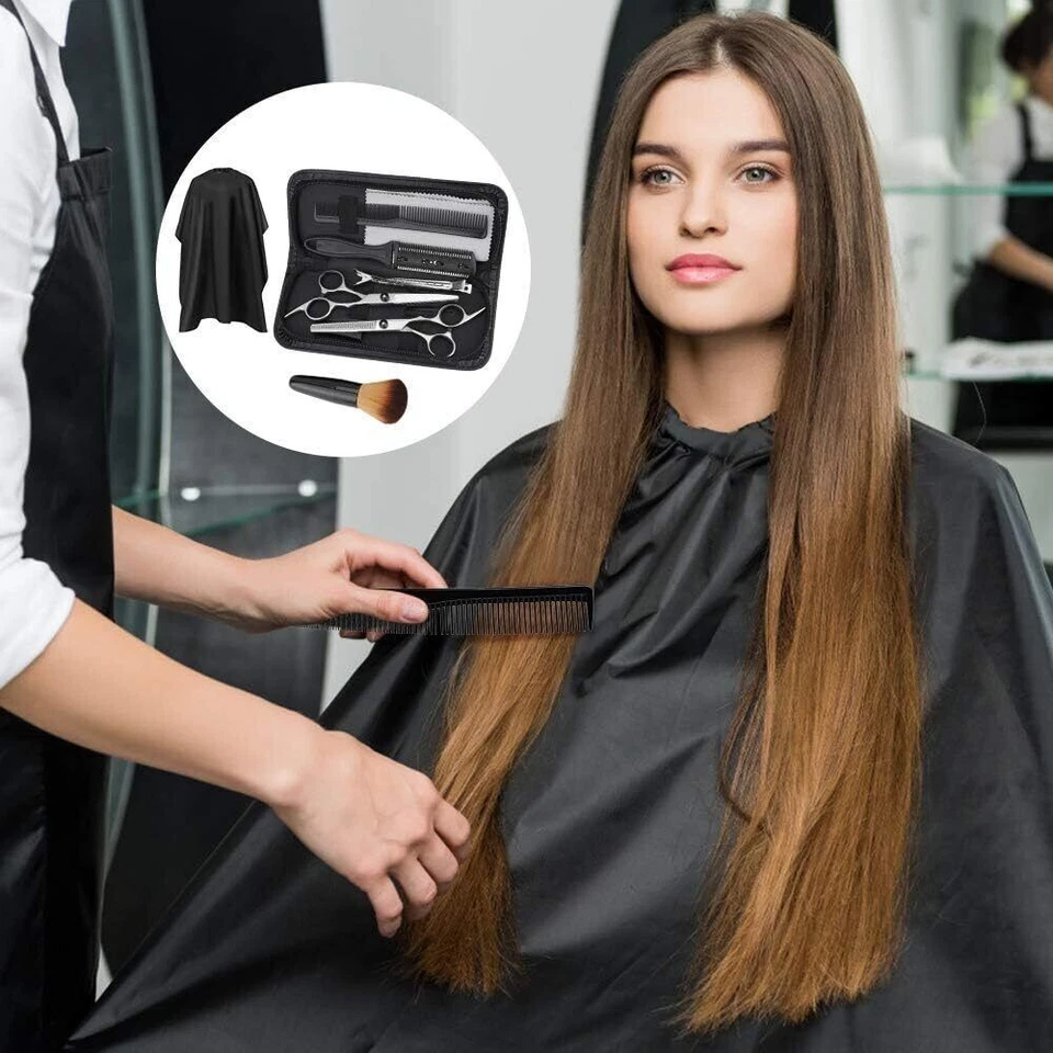 Forbici Dentate e Kit Accessori Set Professionale da Parrucchiere e Barbiere - Immagine 2 di 4