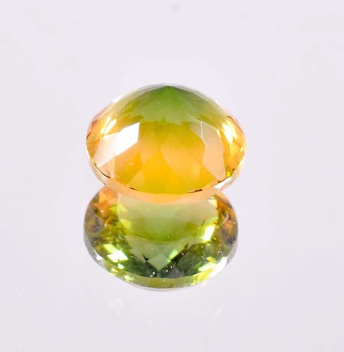 6.80 Ct Natural 12 x 12 MM Bi-Color Tourmaline Master Cut Gemstone Certified - Picture 5 of 6