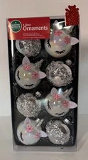 Glass Ornament (All Season) (Unicorn Set Of 8) 12.10.24
